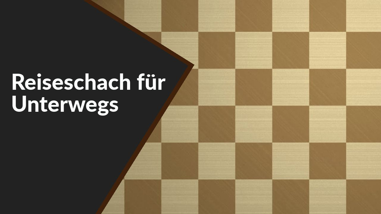 Schach Schachspiel MAGNETISCH SQUARE 265 x 265 mm Reiseschach aus Holz